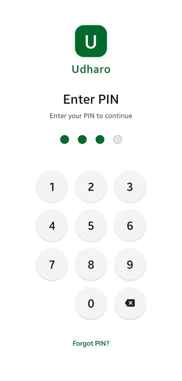 Udharo app — Add Udhar