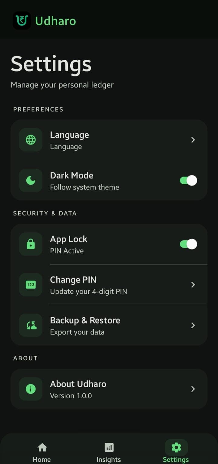 Udharo app — History